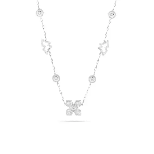 [H10461] Erth Silver Long Necklace  (EC13)