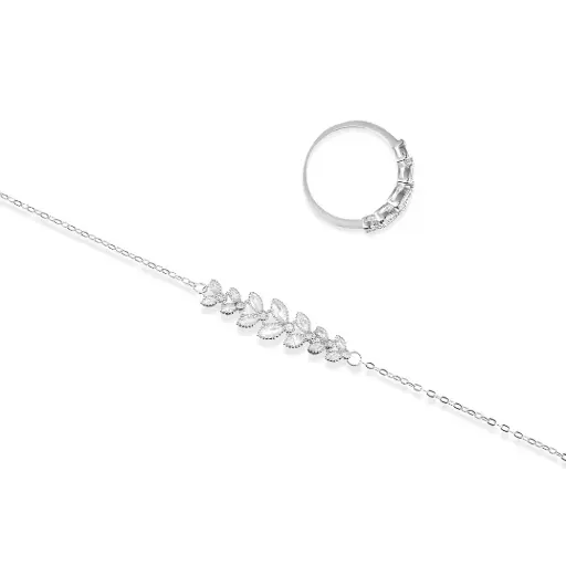 [H20121] Women Bracelet & Ring 