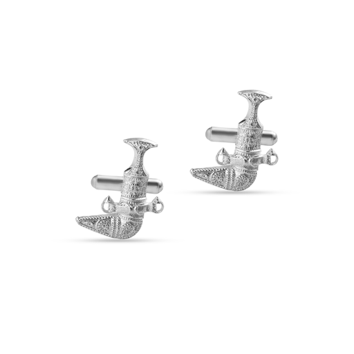 [H24599] Cufflink - Khanjar Design