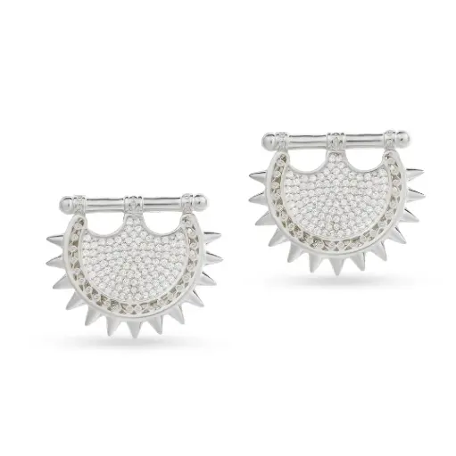 [H24909] Kahila's Zircon Spiky Earring 