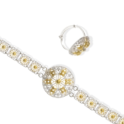 [H03550] طقم اسوارة و خاتم عماني