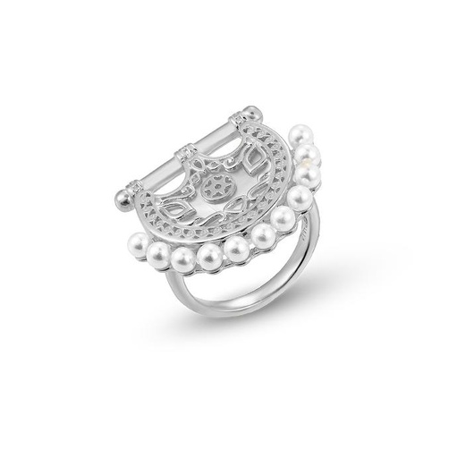 Kahilah's Silver Ring with Pearl   (KC7)