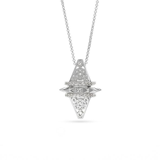 [p9411] Zayan's Silver Necklace - Medium (ZC11)