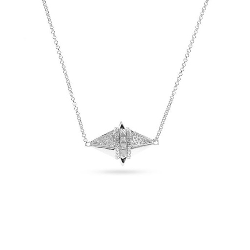 [p5637] Zayan's Silver Necklace - Choker (ZC26)