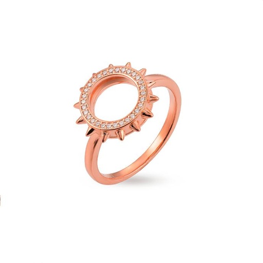Mushawak's Rose Gold-Plated Silver Ring - Circle (MC7)